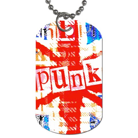 Punk Union Jack Dog Tag (Two Sides) from ArtsNow.com Front