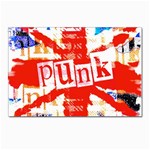 Punk Union Jack Postcard 4 x 6  (Pkg of 10)