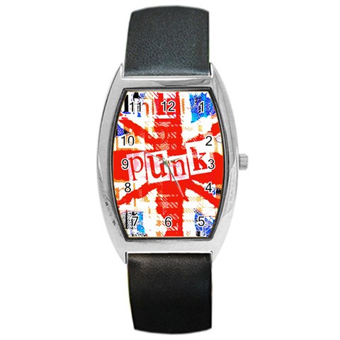 Punk Union Jack Barrel Style Metal Watch from ArtsNow.com Front
