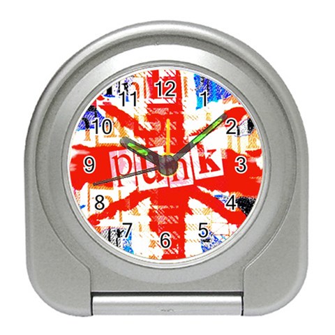 Punk Union Jack Travel Alarm Clock from ArtsNow.com Front