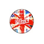 Punk Union Jack Hat Clip Ball Marker (4 pack)