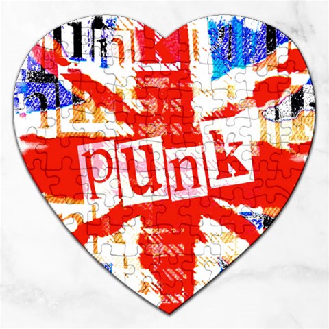 Punk Union Jack Jigsaw Puzzle (Heart) from ArtsNow.com Front