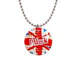 Punk Union Jack 1  Button Necklace