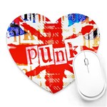 Punk Union Jack Mousepad (Heart)