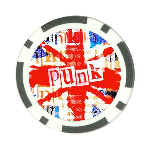 Punk Union Jack Poker Chip Card Guard from ArtsNow.com Front