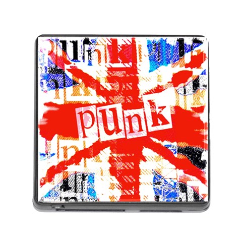 Punk Union Jack Memory Card Reader with Storage (Square) from ArtsNow.com Front