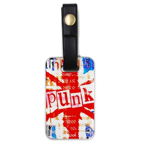 Punk Union Jack Luggage Tag (one side) from ArtsNow.com Front