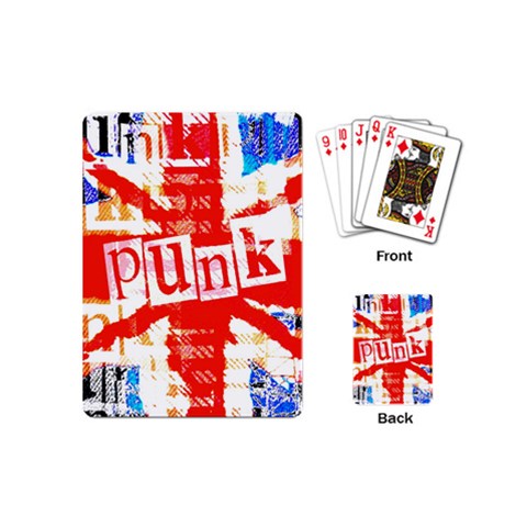Punk Union Jack Playing Cards (Mini) from ArtsNow.com Back