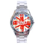 Punk Union Jack Stainless Steel Analogue Men’s Watch