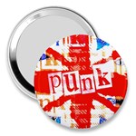 Punk Union Jack 3  Handbag Mirror