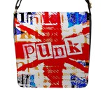 Punk Union Jack Flap Closure Messenger Bag (Large)