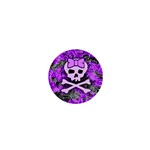 Purple Girly Skull 1  Mini Magnet