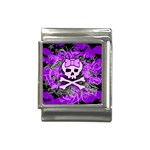 Purple Girly Skull Italian Charm (13mm)