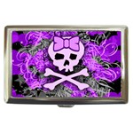 Purple Girly Skull Cigarette Money Case