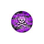 Purple Girly Skull Golf Ball Marker (4 pack)