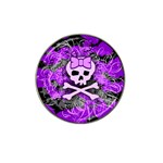 Purple Girly Skull Hat Clip Ball Marker (4 pack)