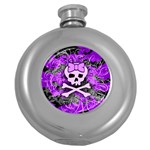 Purple Girly Skull Hip Flask (5 oz)