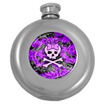 Purple Girly Skull Hip Flask (5 oz)