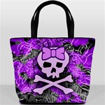 Purple Girly Skull Bucket Bag