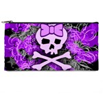 Purple Girly Skull Pencil Case