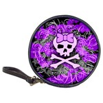 Purple Girly Skull Classic 20-CD Wallet