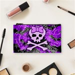 Purple Girly Skull Cosmetic Bag (Small)