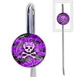 Purple Girly Skull Book Mark