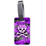 Purple Girly Skull Luggage Tag (two sides)