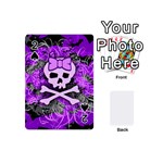 Purple Girly Skull Playing Cards 54 (Mini)