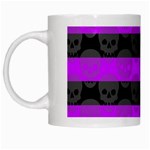 Purple Goth Skulls  White Mug