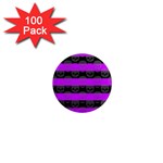 Purple Goth Skulls  1  Mini Magnet (100 pack) 