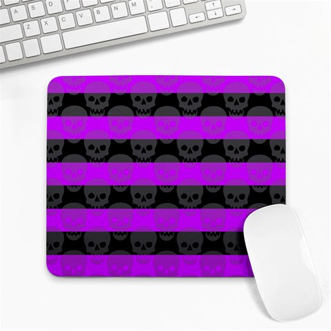 Purple Goth Skulls  Large Mousepad from ArtsNow.com Front