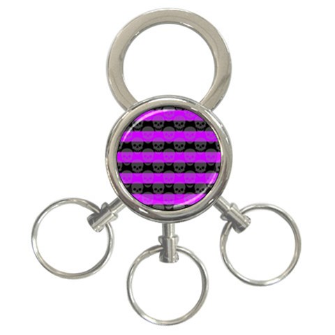 Purple Goth Skulls  3 Front