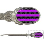 Purple Goth Skulls  Letter Opener