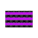 Purple Goth Skulls  Sticker (Rectangular)