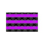 Purple Goth Skulls  Sticker (Rectangular)