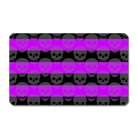 Purple Goth Skulls  Magnet (Rectangular) from ArtsNow.com Front