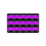 Purple Goth Skulls  Magnet (Name Card)