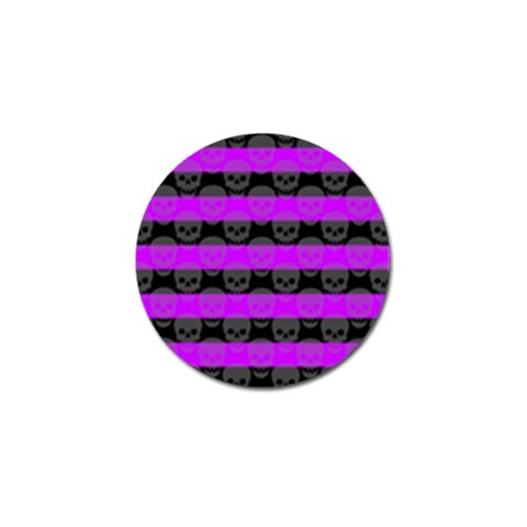 Purple Goth Skulls  Golf Ball Marker from ArtsNow.com Front
