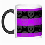 Purple Goth Skulls  Morph Mug