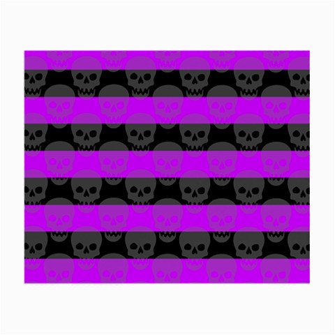 Purple Goth Skulls  Glasses Cloth (Small) from ArtsNow.com Front