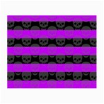 Purple Goth Skulls  Glasses Cloth (Small)