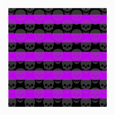 Purple Goth Skulls  Glasses Cloth (Medium, Two Sides) from ArtsNow.com Front