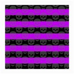 Purple Goth Skulls  Glasses Cloth (Medium, Two Sides)