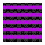 Purple Goth Skulls  Glasses Cloth (Medium, Two Sides)