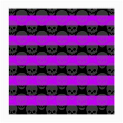 Purple Goth Skulls  Glasses Cloth (Medium, Two Sides) from ArtsNow.com Back