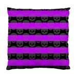 Purple Goth Skulls  Cushion Case (Two Sides)