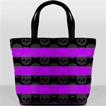 Purple Goth Skulls  Bucket Bag