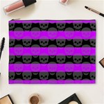 Purple Goth Skulls  Cosmetic Bag (XL)