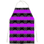 Purple Goth Skulls  Full Print Apron
